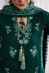 WINTER-3PC DHANAK EMBROIDERED SHIRT WITH DHANAK EMBROIDERED SHAWL & EMB TROUSER V62