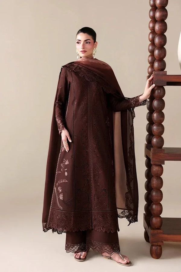 BATIK-3PC DHANAK EMBROIDERED SHIRT WITH COURTRAI WOOL PRINT EMBROIDERED SHAWL AND TROUSER v60